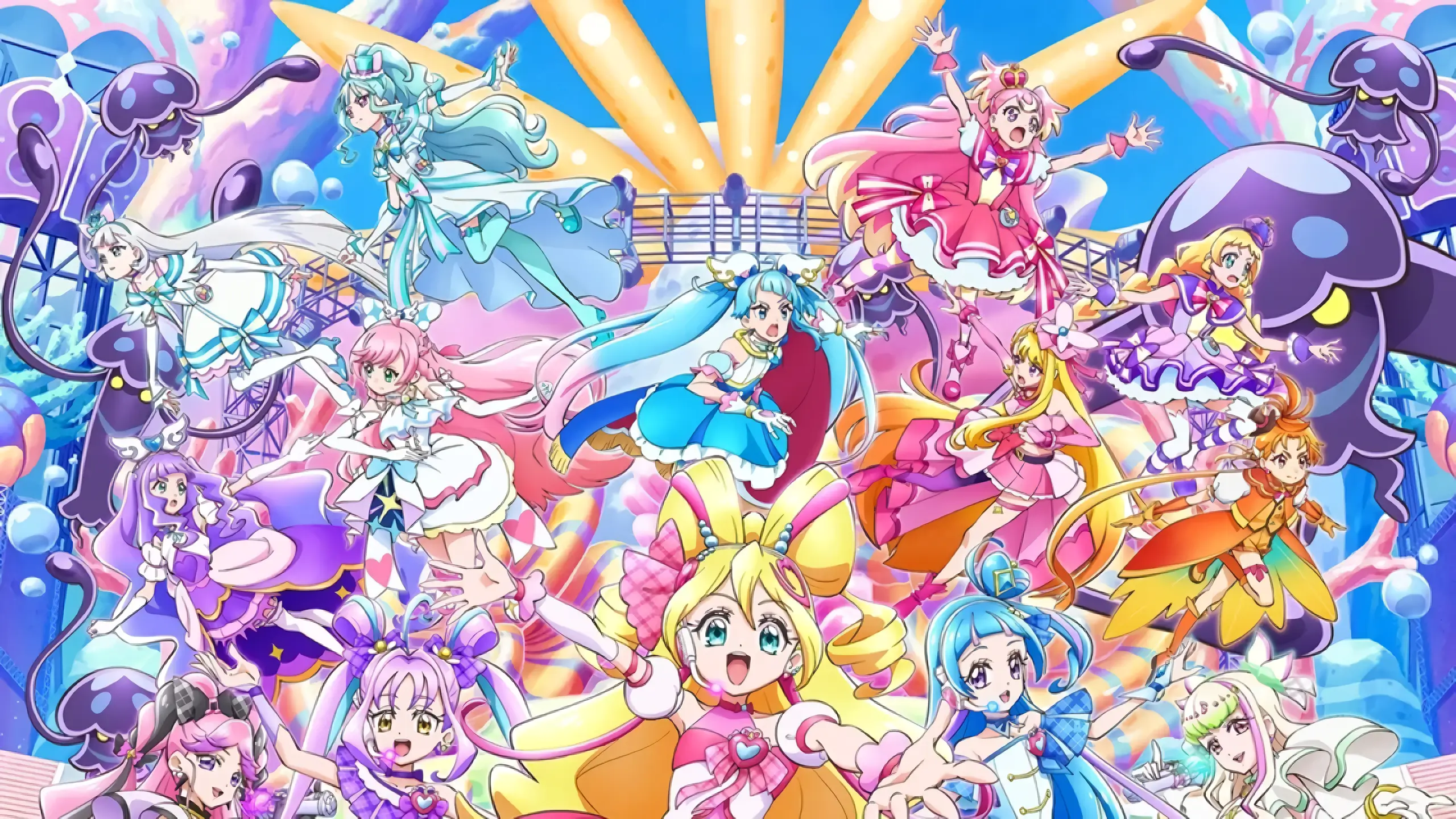 You and Idol Precure Movie Unveils 9 Dazzling Character Posters