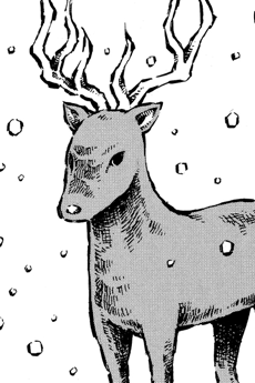 Reindeer on the bridge