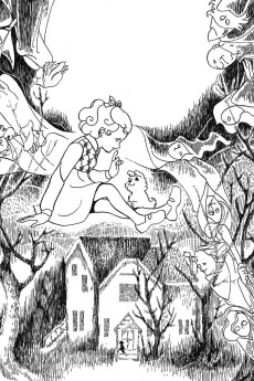 Girl on Porch with Puppy